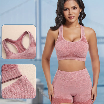 Ensemble de lingerie sportive, Soutien-gorge débardeur dos nageur à séchage rapide et shorts pour garçons, Lingerie et sous-vêtements pour femmes